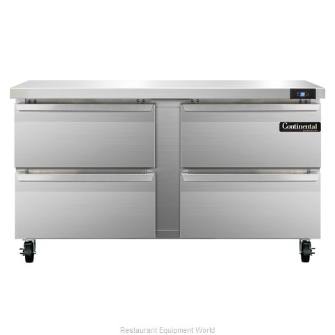 Continental Refrigerator SW60-D Refrigerated Counter, Work Top