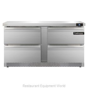 Continental Refrigerator SW60-FB-D Refrigerated Counter, Work Top