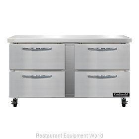 Continental Refrigerator SW60N-D Refrigerated Counter, Work Top