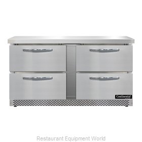 Continental Refrigerator SW60N-FB-D Refrigerated Counter, Work Top