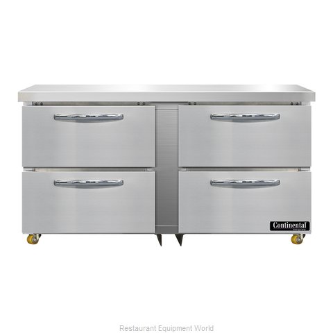 Continental Refrigerator SW60N-U-D Refrigerator, Undercounter, Reach-In