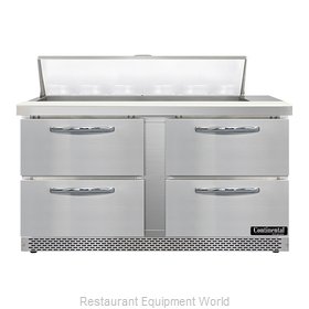 Continental Refrigerator SW60N12-FB-D Refrigerated Counter, Sandwich / Salad Uni