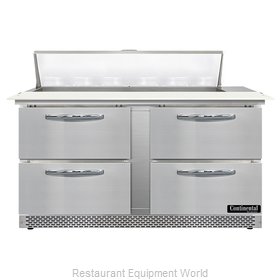 Continental Refrigerator SW60N12C-FB-D Refrigerated Counter, Sandwich / Salad Un
