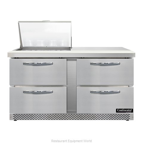 Continental Refrigerator SW60N12M-FB-D Refrigerated Counter, Mega Top Sandwich /