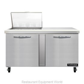 Continental Refrigerator SW60N12M Refrigerated Counter, Mega Top Sandwich / Sala