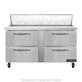 Continental Refrigerator SW60N16-D Refrigerated Counter, Sandwich / Salad Unit