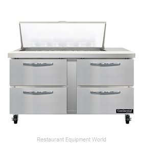 Continental Refrigerator SW60N18M-D Refrigerated Counter, Mega Top Sandwich / Sa