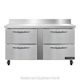Continental Refrigerator SW60NBS-D Refrigerated Counter, Work Top