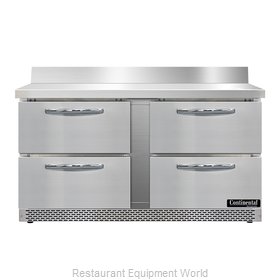 Continental Refrigerator SW60NBS-FB-D Refrigerated Counter, Work Top