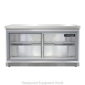 Continental Refrigerator SW60NSGD-FB Refrigerated Counter, Work Top