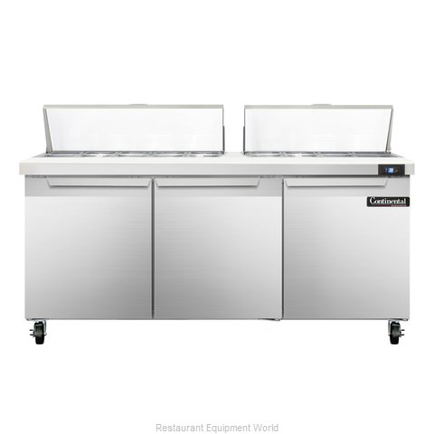 Continental Refrigerator SW72-18 Refrigerated Counter, Sandwich / Salad Top