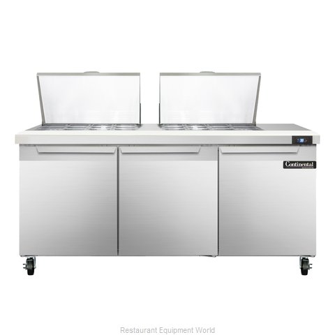 Continental Refrigerator SW72-24M Refrigerated Counter, Mega Top Sandwich / Sala