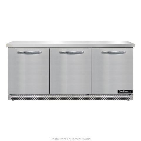 Continental Refrigerator SW72N-FB Refrigerated Counter, Work Top