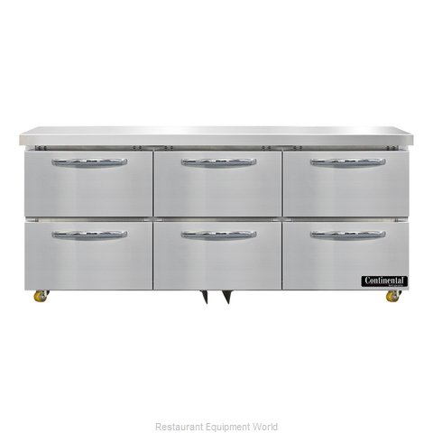 Continental Refrigerator SW72N-U-D Refrigerator, Undercounter, Reach-In