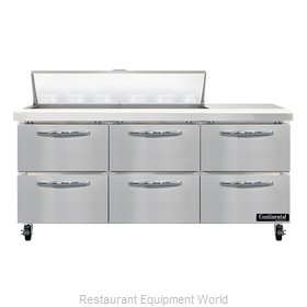Continental Refrigerator SW72N12-D Refrigerated Counter, Sandwich / Salad Unit