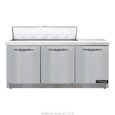 Continental Refrigerator SW72N12-FB Refrigerated Counter, Sandwich / Salad Unit