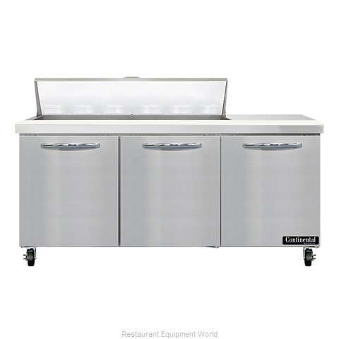 Continental Refrigerator SW72N12 Refrigerated Counter, Sandwich / Salad Unit (Magnified)