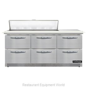 Continental Refrigerator SW72N12C-FB-D Refrigerated Counter, Sandwich / Salad Un