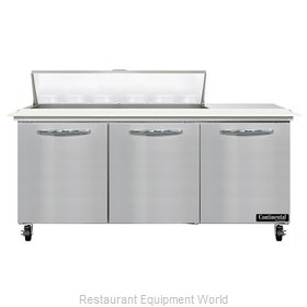 Continental Refrigerator SW72N12C Refrigerated Counter, Sandwich / Salad Unit