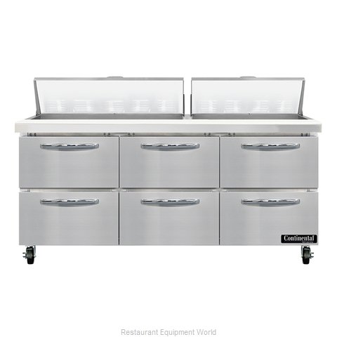 Continental Refrigerator SW72N18-D Refrigerated Counter, Sandwich / Salad Unit