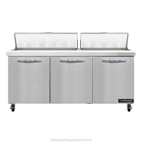 Continental Refrigerator SW72N18 Refrigerated Counter, Sandwich / Salad Unit