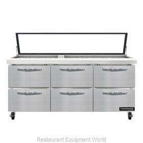 Continental Refrigerator SW72N30M-HGL-D Refrigerated Counter, Mega Top Sandwich