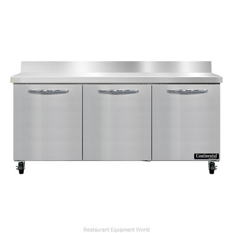 Continental Refrigerator SW72NBS Refrigerated Counter, Work Top