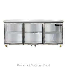 Continental Refrigerator SW72NGD-U Refrigerator, Undercounter, Reach-In