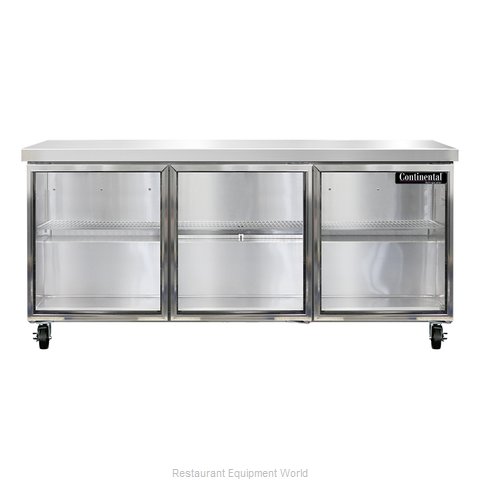 Continental Refrigerator SW72NGD Refrigerated Counter, Work Top (Magnified)