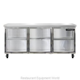 Continental Refrigerator SW72NGD Refrigerated Counter, Work Top