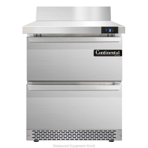 Continental Refrigerator SWF27-BS-FB-D Freezer Counter, Work Top