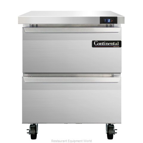 Continental Refrigerator SWF27-D Freezer Counter, Work Top