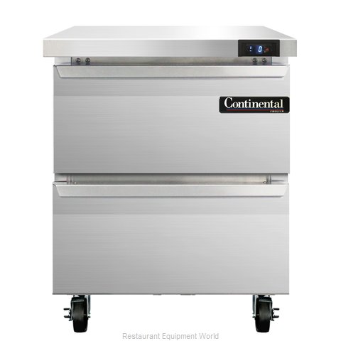 Continental Refrigerator SWF27-D Freezer Counter, Work Top