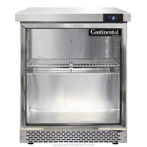 Continental Refrigerator SWF27-GD-FB Freezer Counter, Work Top