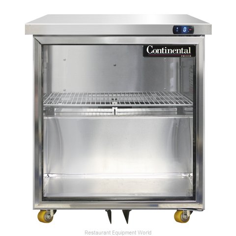 Continental Refrigerator SWF27-GD-U Freezer, Undercounter, Reach-In