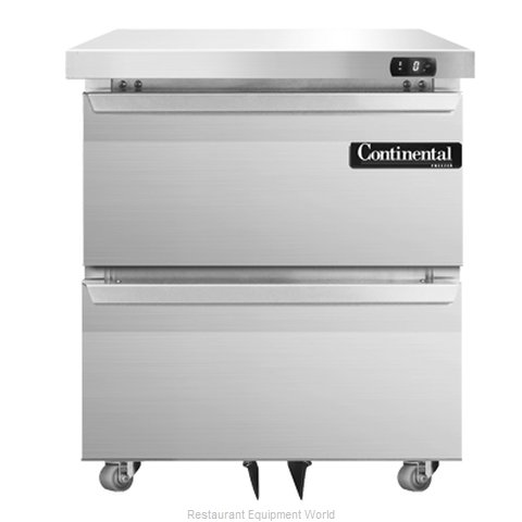 Continental Refrigerator SWF27-U-D Freezer, Undercounter, Reach-In