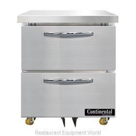 Continental Refrigerator SWF27N-U-D Freezer, Undercounter, Reach-In