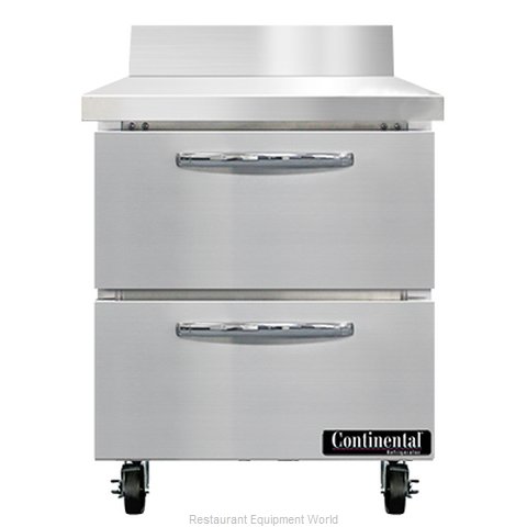 Continental Refrigerator SWF27NBS-D Freezer Counter, Work Top