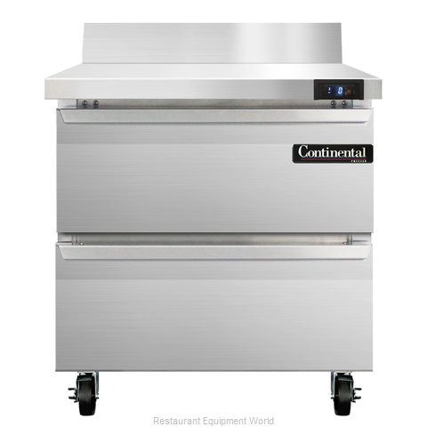 Continental Refrigerator SWF32-BS-D Freezer Counter, Work Top