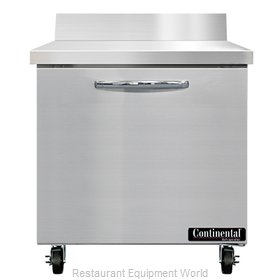 Continental Refrigerator SWF32NBS Freezer Counter, Work Top