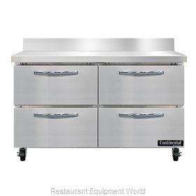 Continental Refrigerator SWF48NBS-D Freezer Counter, Work Top