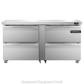 Continental Refrigerator SWF60-U-D Freezer, Undercounter, Reach-In