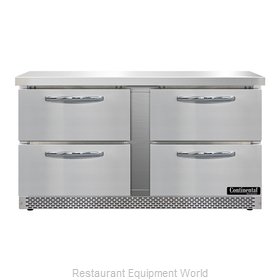 Continental Refrigerator SWF60N-FB-D Freezer Counter, Work Top