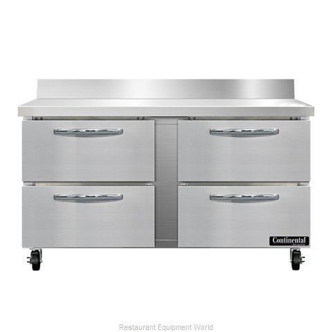 Continental Refrigerator SWF60NBS-D Freezer Counter, Work Top