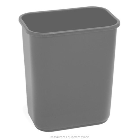 Continental 1358GY Waste Basket, Plastic (Magnified)