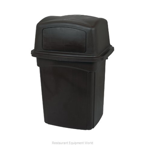 Continental 6562BK Trash Garbage Waste Container, Stationary