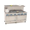 Estufa, 183cm (72 pulgadas), para Restaurante, a Gas
 <br><span class=fgrey12>(Comstock Castle 2F330 Range, 72