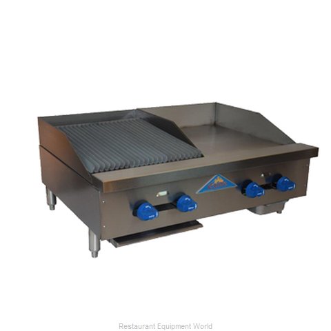 Comstock Castle FHP36-18-1.5LB Charbroiler Griddle Gas Counter Model