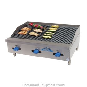 Comstock Castle FHP36-3RB Charbroiler, Gas, Countertop