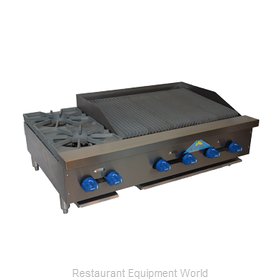 Comstock Castle FHP42-2.5LB Charbroiler Hotplate Gas Counter Model